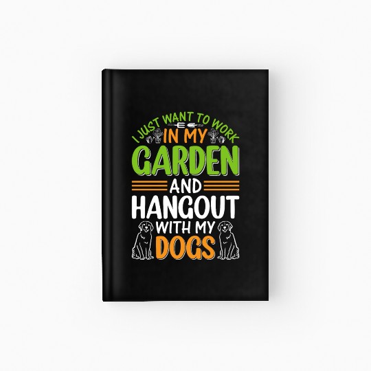Dog Lover Plant Gardener Garden Gardening - Dog Ow Hardcover Journal
