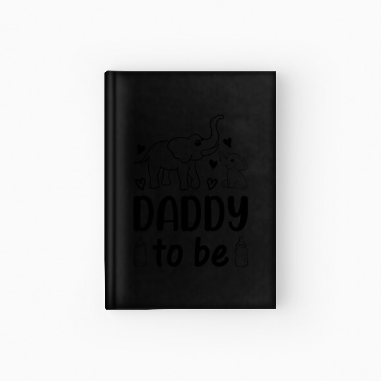Elephant Daddy To Be - Baby Shower Paternity New D Hardcover Journal