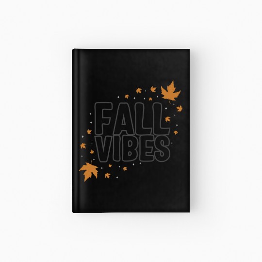 Halloween Theme Fall Vibes Coffee Lover Mug Gift, Hardcover Journal