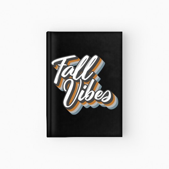 Halloween Theme Fall Vibes Coffee Lover Mug Gift, Hardcover Journal