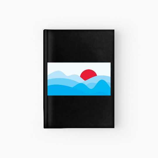 Minimalist Sun Light Blue Hardcover Journal