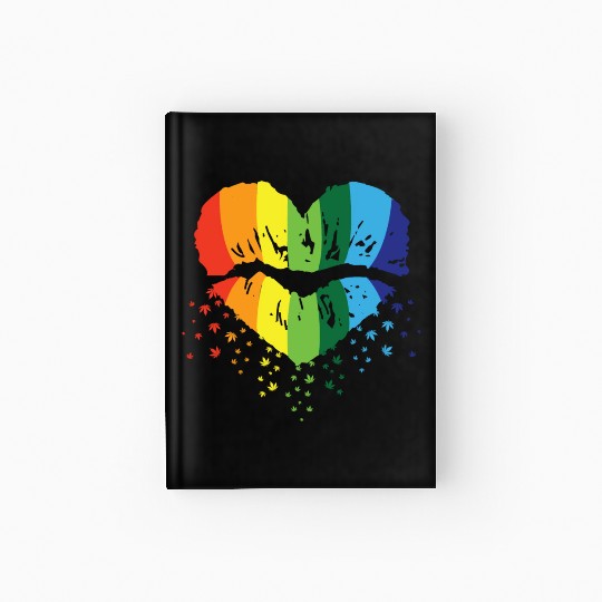 LBGT Flag Gay Pride Human Vintage Rainbow Hardcover Journal