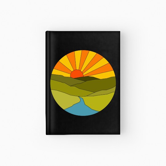 Sunrise geometrical Hardcover Journal