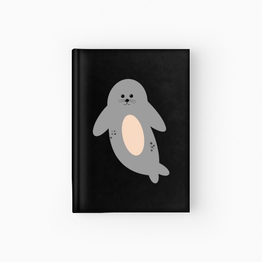 Cute seal Hardcover Journal