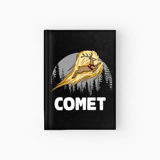 Christmas Santa's Reindeer Lazy Costume Comet Hardcover Journal