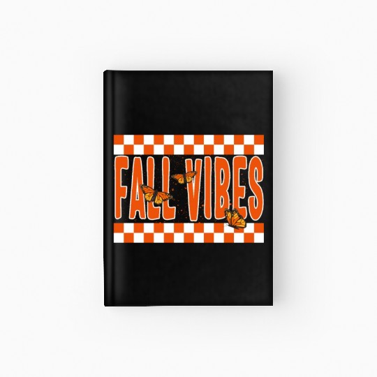 Halloween Theme Fall Vibes Coffee Lover Mug Gift, Hardcover Journal