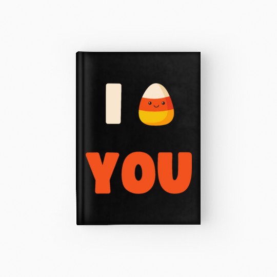 CUTE HALLOWEEN LAZY COSTUME I CANDY CORN YOU Hardcover Journal
