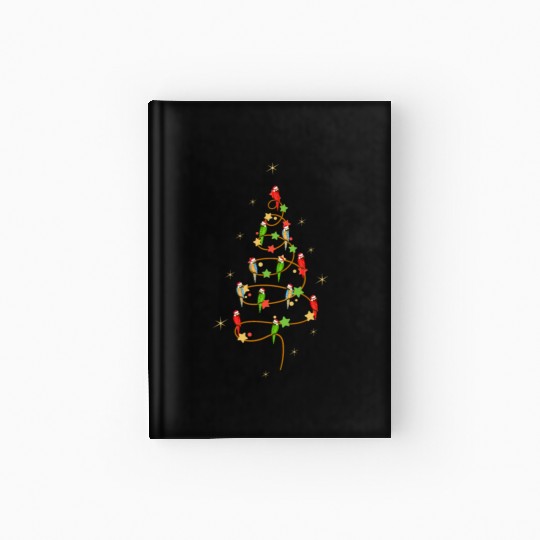 MACAWS CHRISTMAS TREE FOR MACAW AND PARROT LOVERS Hardcover Journal