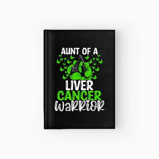 Liver Cancer Awareness Aunt Nephew Niece Hardcover Journal