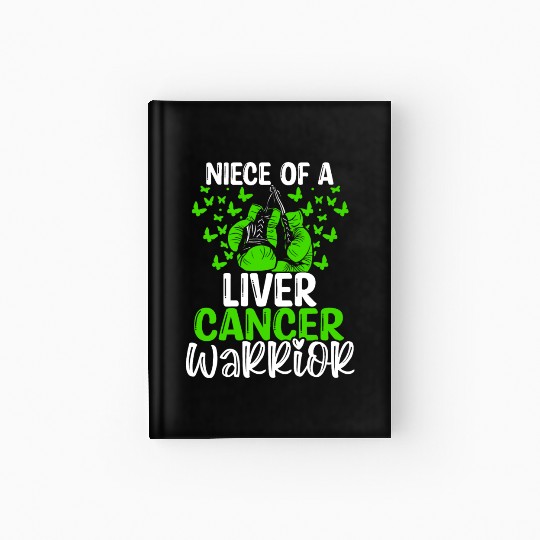 Liver Cancer Awareness Niece Aunt Uncle Hardcover Journal