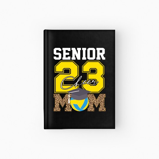 Cheer Mom Senior Class Of 2023 Volleyball Fan Gift Hardcover Journal