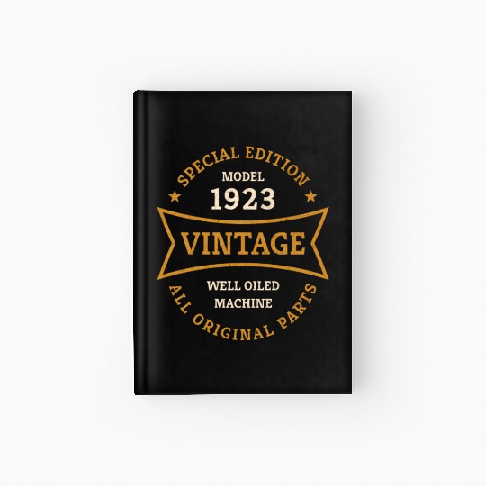 Born 1923 Vintage 100 Year Old 100th Birthday Gift Hardcover Journal