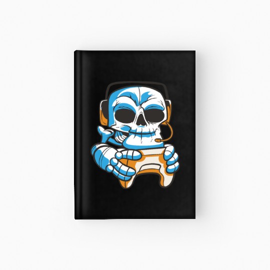 Pixel tarot card joystick gamer Hardcover Journal