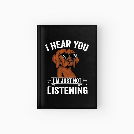 Vizsla lover cute dog design Hardcover Journal