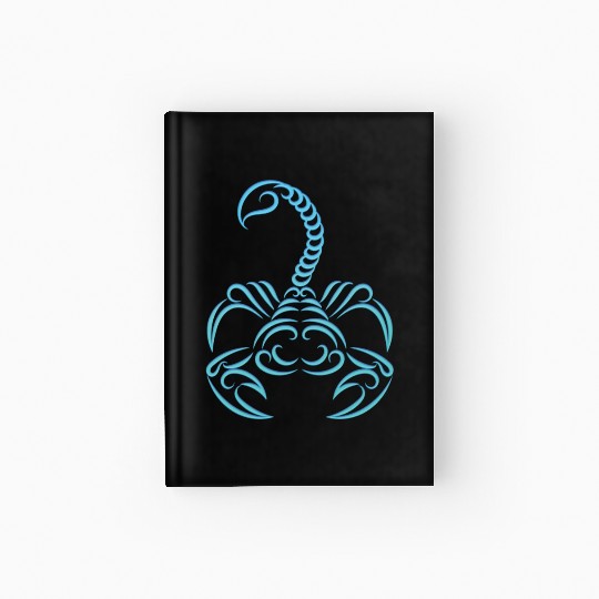 Scorpio Zodiac Water Sign Scorpion Logo Hardcover Journal