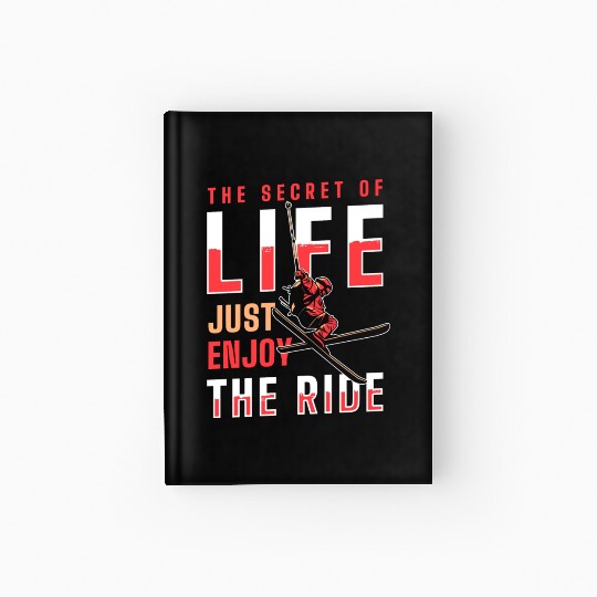 Winter Sports Ski Vacation Piste Pigs Hardcover Journal