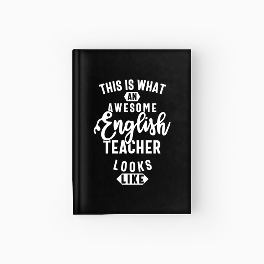 english teacher, cute english teacher Hardcover Journal