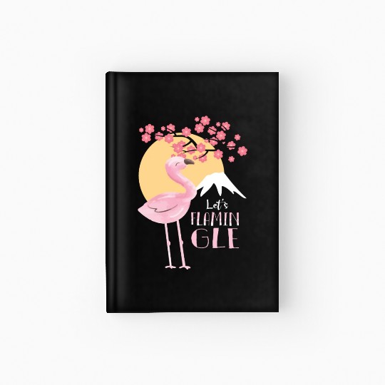 Let's Flamingle Flamingo Whisperer Wading Bird Hardcover Journal