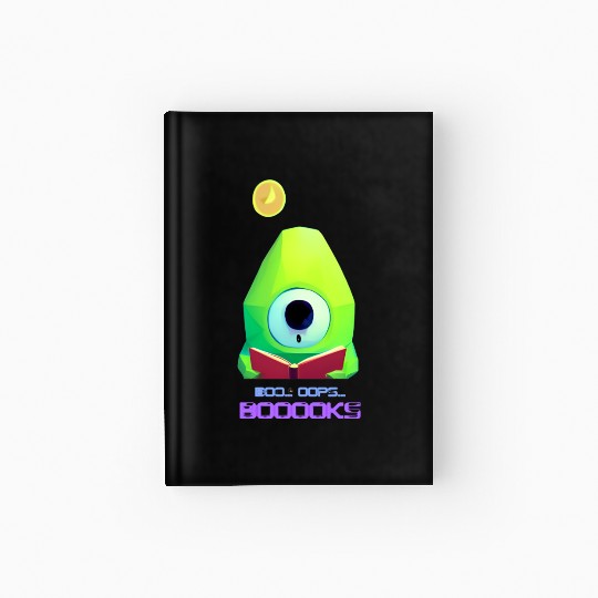 Cute Ghost Book Reading Teacher Funny Halloween Hardcover Journal