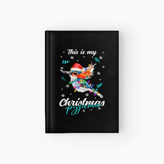 Winter Christmas Pyjama Hummingbird Hardcover Journal