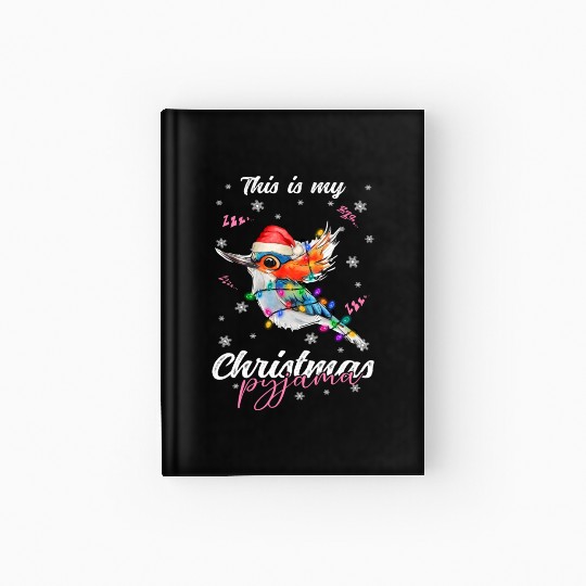 Winter Christmas Pyjama Hummingbird Hardcover Journal