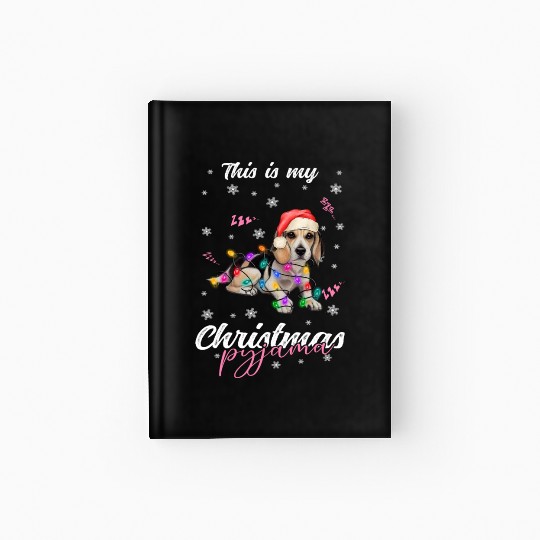 Winter Christmas Pyjama Beagle Hardcover Journal