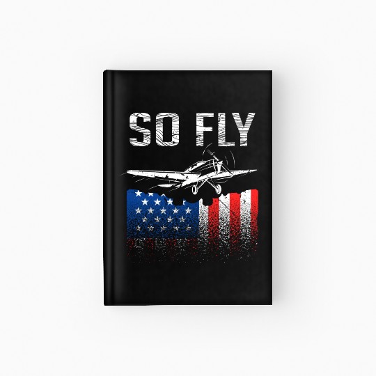 Airplane Pilots USA Hardcover Journal