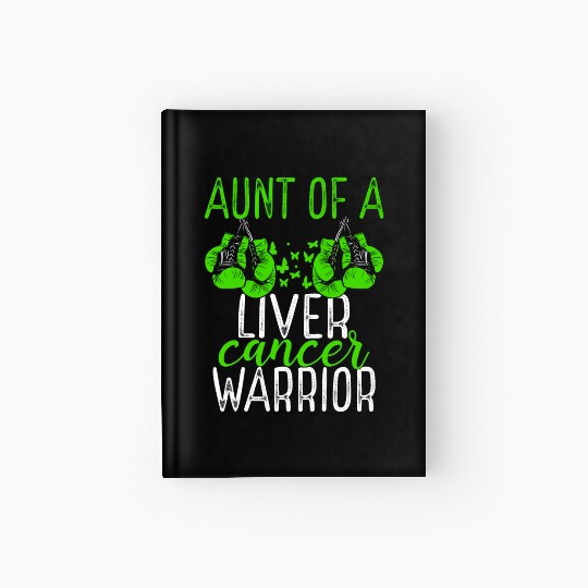 Aunt Liver Cancer Awareness Niece Nephew Hardcover Journal