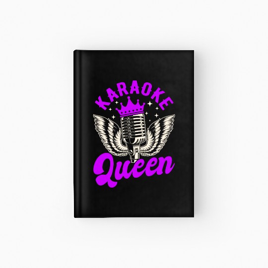 Queen Karaoke Bar, Party, Company Party, Women Hardcover Journal