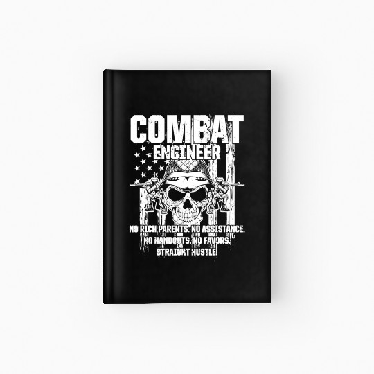 Combat Engineer Usa Military Sapper Hardcover Journal