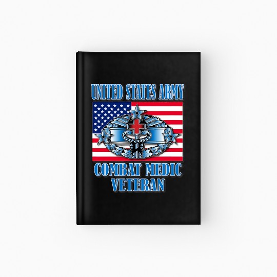 Combat Medic 4th Award Memorable Us Hardcover Journal