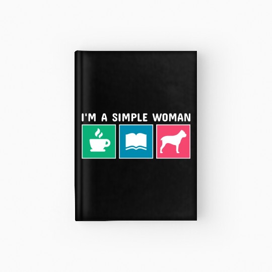 Coffee Books Cane Corso I'm A Simple Woman Hardcover Journal