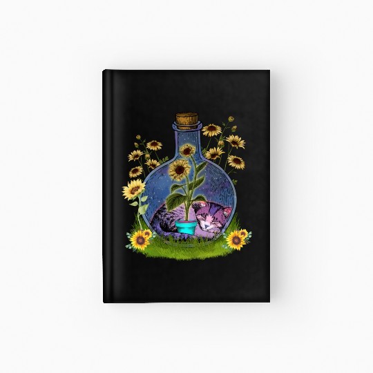 Cat Nap In A Jar Hardcover Journal