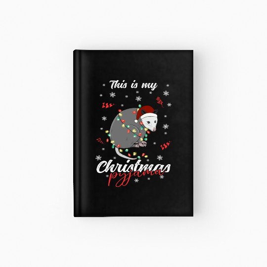Winter Christmas Pyjama Opposum Hardcover Journal