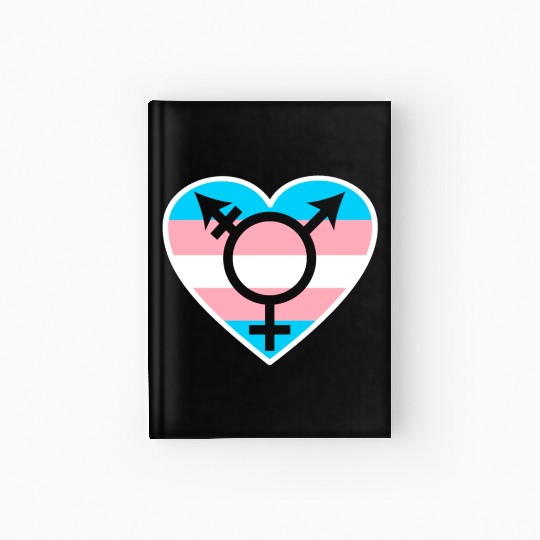 Trans Rainbow Pride LGBTQ Transgender Rights Hardcover Journal