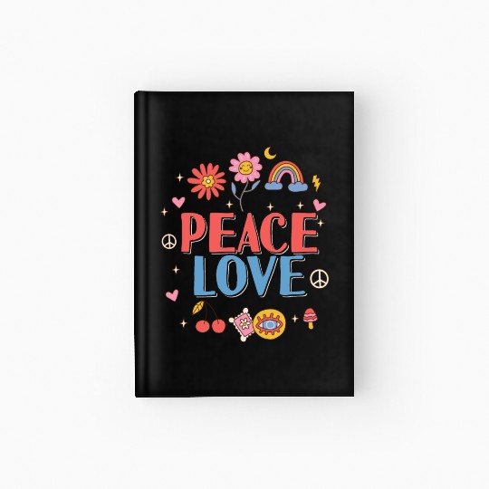 Peace love hippie Hardcover Journal