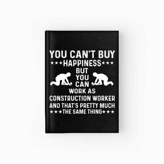 Construction Worker Hardcover Journal