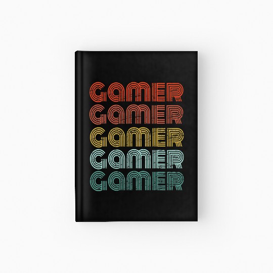 Gaming 365 Gamer Retro Video Game Hardcover Journal