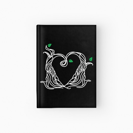 Tree Love Best Friends Heart White Hardcover Journal