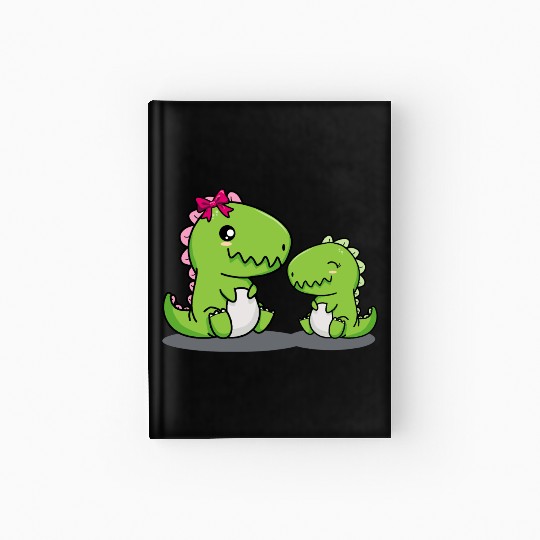 Big sister dino t-rex dinosaur sibling baby girls Hardcover Journal