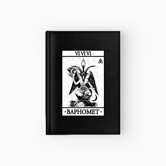Baphomet Tarot Card Satanic Occult Hardcover Journal
