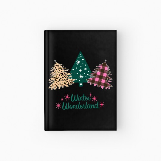 Winter Wonderland - Christmas Trees! Hardcover Journal
