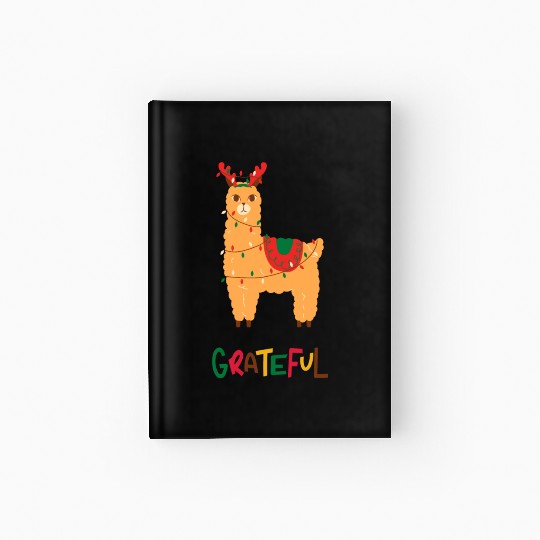 Fa La La La LLama - Grateful ! Hardcover Journal