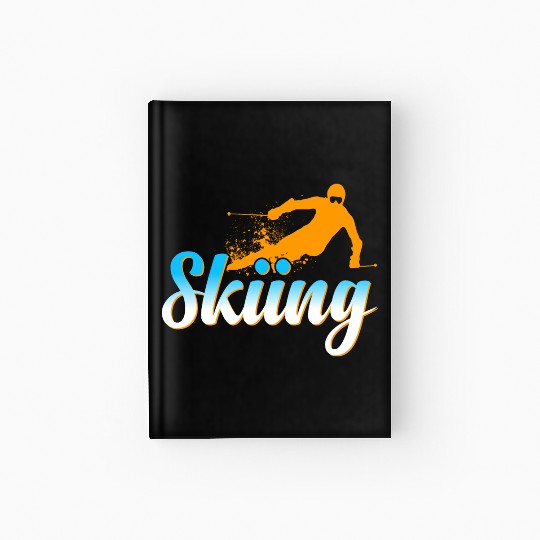 Skiing ski snow winter sports Hardcover Journal