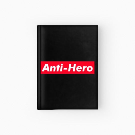 Anti-Hero red boxx Text Gift Music Fan Lover Hardcover Journal
