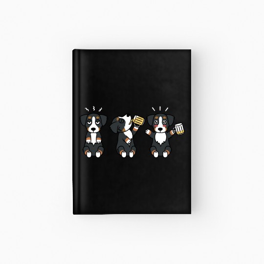 Bernese Mountain Dog Beer Lover Hardcover Journal
