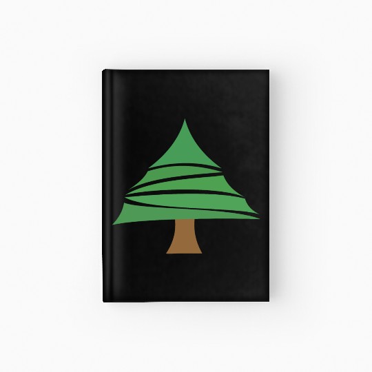 Christmas tree Hardcover Journal