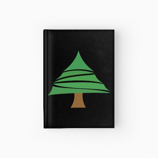 Christmas tree Hardcover Journal