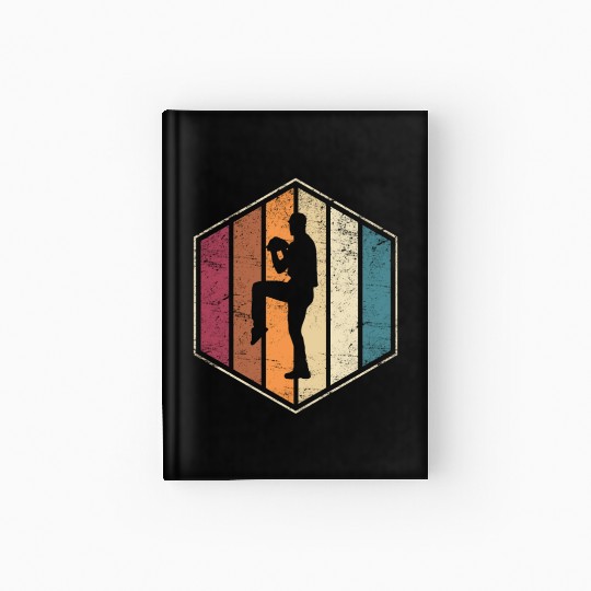 Baseball Pitcher Pitching Closer Relief Softball L Hardcover Journal