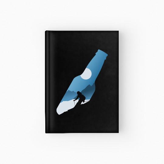 Apres Ski Beer Skiing Mountains Ski Hardcover Journal
